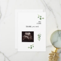 Ultrasound White Thank You Baby Point of View
