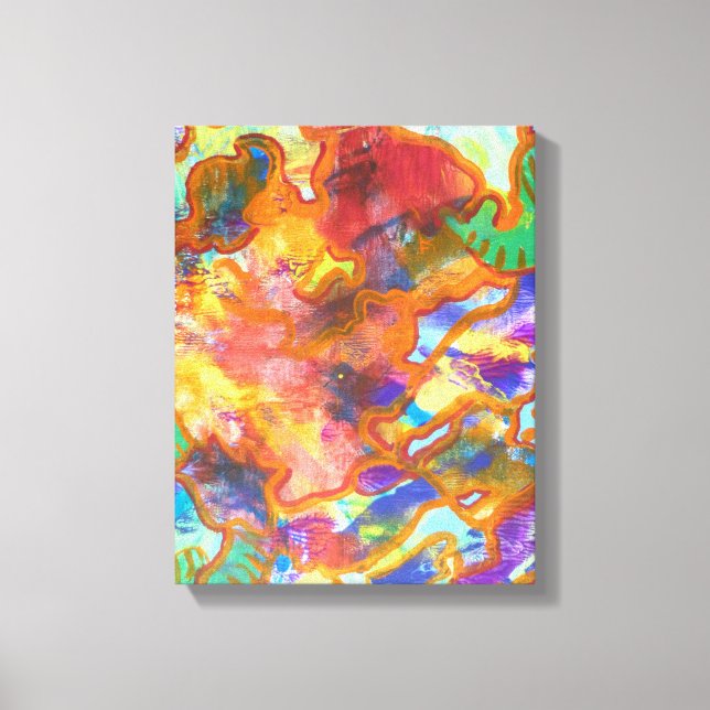 Ultraviolet Pollen Canvas Print (Front)