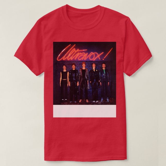 ULTRAVOX 1977 Debut Album T-Shirt (Design Front)