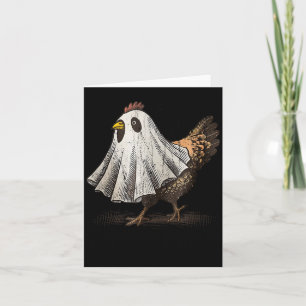 Ultrygeist Chicken, Chicken Ghost, Funny Halloween Card