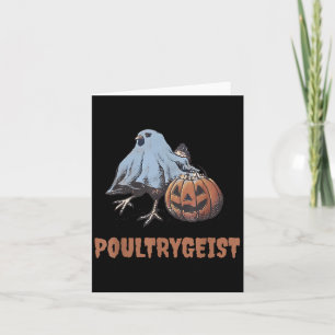 Ultrygeist Halloween Chicken Ghost  Card
