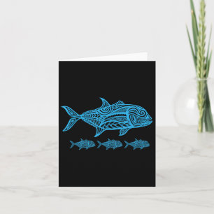 Ulua Fishing Native Hawaiian - Hawaiian Tribal  Card