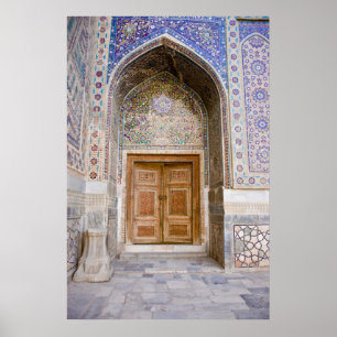 Ulug'bek Madrasah: Ornate Portal Poster