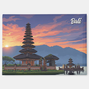 Ulun Danu Bali Indonesia Travel Magnet