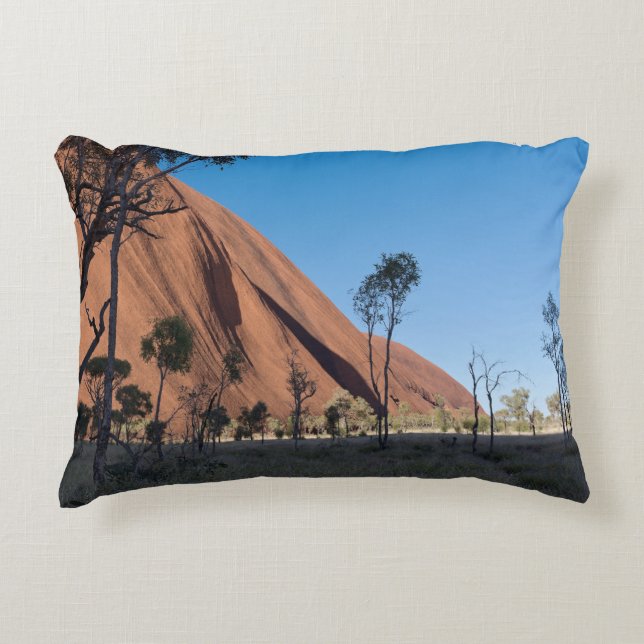 uluru and desert plain decorative cushion (Front)