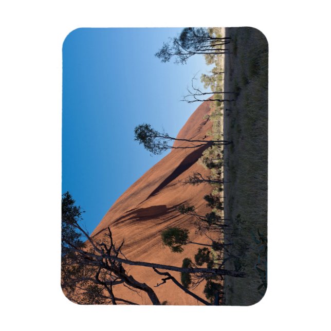uluru and desert plain magnet (Vertical)
