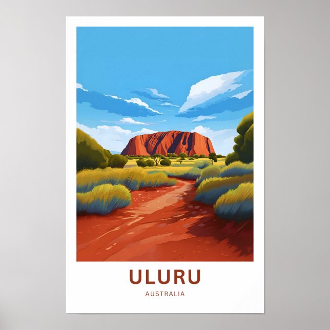 Uluru Australia Travel Print (Front)