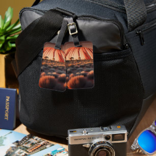 Uluru "Ayers Rock" Australia Oil Paint,  Luggage Tag