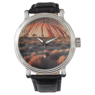 Uluru "Ayers Rock" Australia Oil Paint, Watch