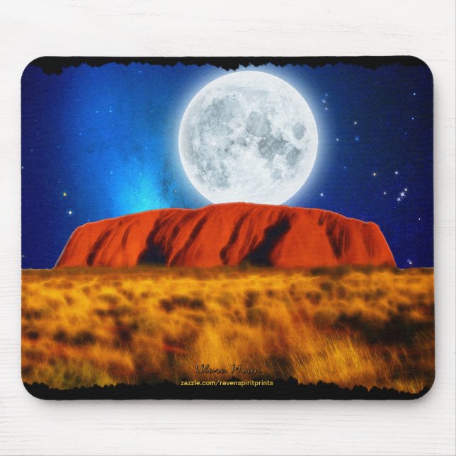 ULURU Ayer's Rock Australian Outback Art Mouse Pad (Front)
