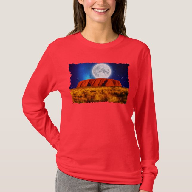 Uluru Ayer's Rock Australian Outback Art Shirt (Front)
