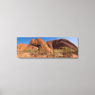 Uluru - Ayers Rock Close Up Panorama Photo Canvas Print