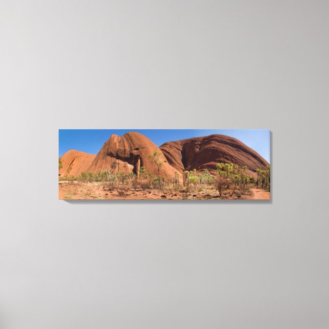 Uluru - Ayers Rock Close Up Panorama Photo Canvas Print (Front)