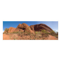 Uluru Ayers Rock Close Up Panorama