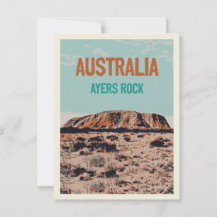 Uluru Ayers Rock, Northern Territory Australia Postcard