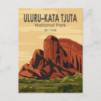 Uluru-Kata Tjuta National Park Australia Vintage