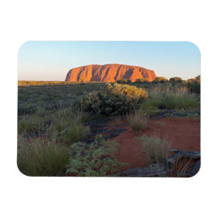Uluru Sunrise and Desert Flora Magnet