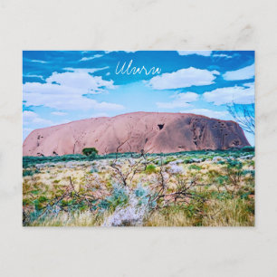 Uluru sunrise Central Australia travel Postcard