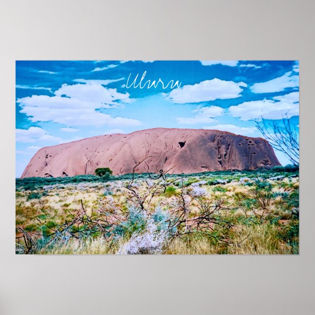 Uluru sunrise Central Australia travel Poster (Front)