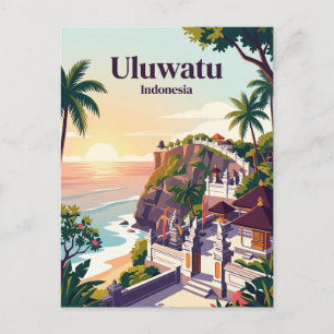 Uluwatu Indonesia Postcard