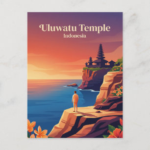 Uluwatu Temple Indonesia Postcard