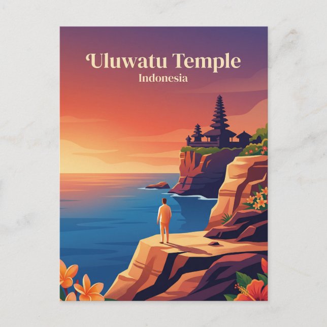 Uluwatu Temple Indonesia Postcard (Front)