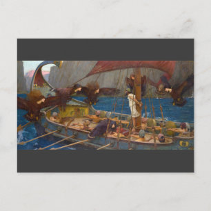 Ulysses and the Sirens by J.W. Waterhouse Postcard