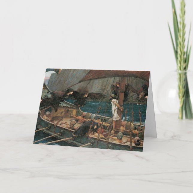 Ulysses and the Sirens by John William Waterhouse Card (Front)