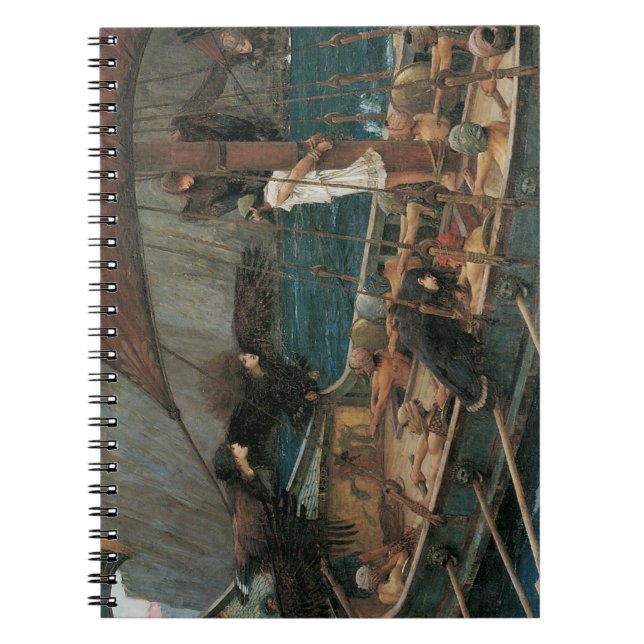 Ulysses and the Sirens by John William Waterhouse Notebook (Front)