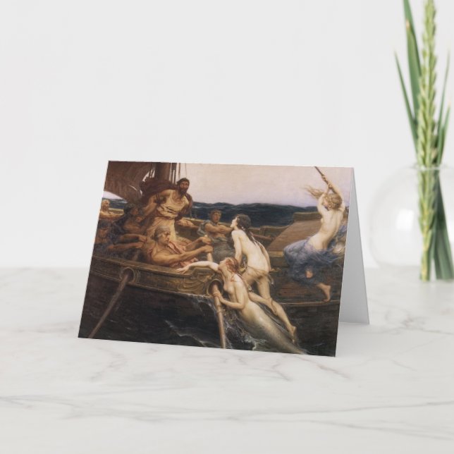 Ulysses and the Sirens Card (Front)