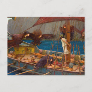 Ulysses and the Sirens Postcard