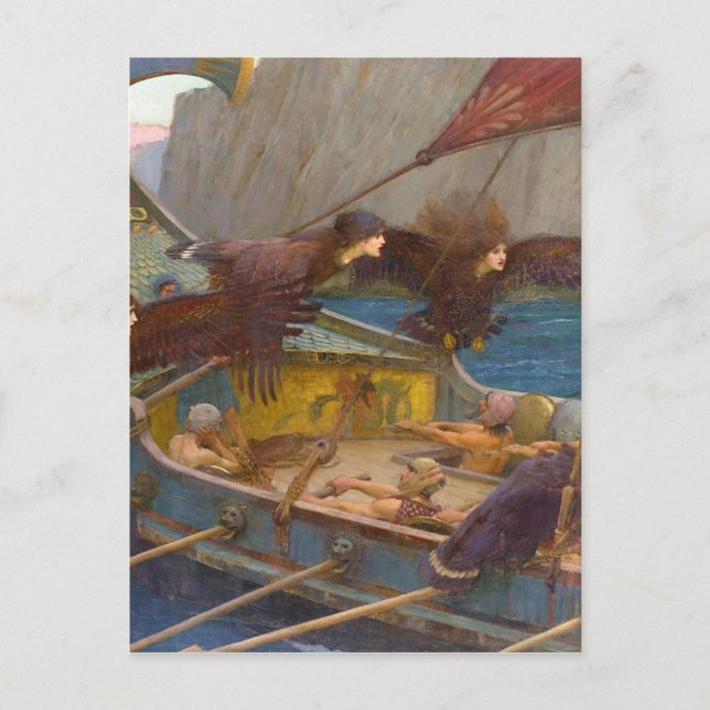 Ulysses and the Sirens Postcard (Front)