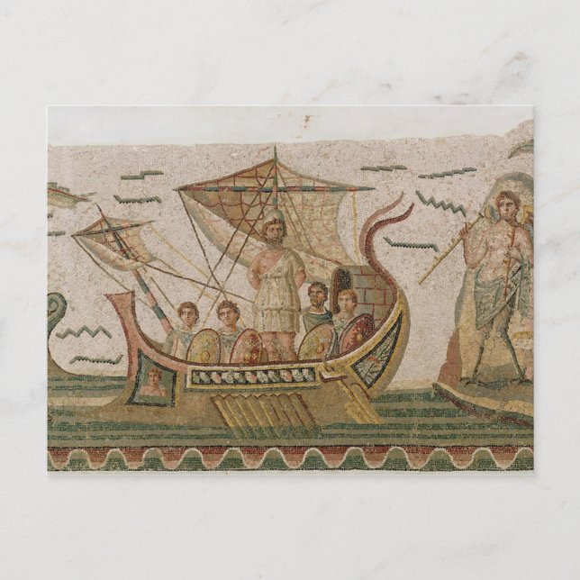 Ulysses and the Sirens Postcard (Front)