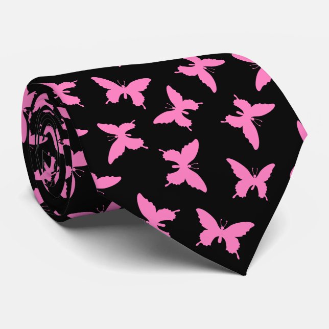 Ulysses Butterfly Pattern Tie (Rolled)