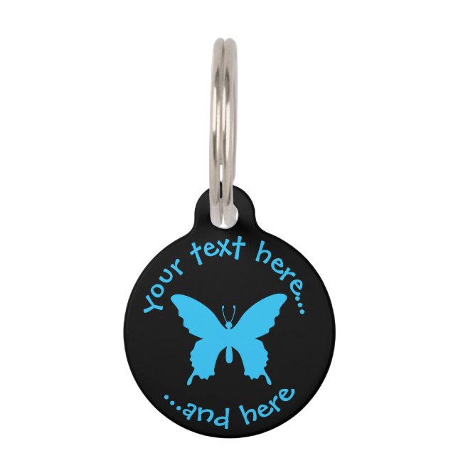 Ulysses Butterfly Pet Tag (Front)