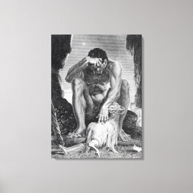 Ulysses Escaping from Polyphemus the Cyclops Canvas Print (Front)
