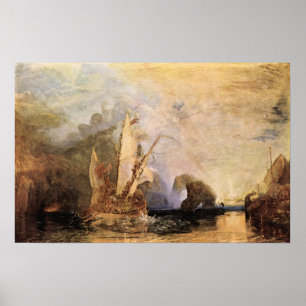 Ulysses in Homer's Odyssey - Joseph Mallord Turner Poster