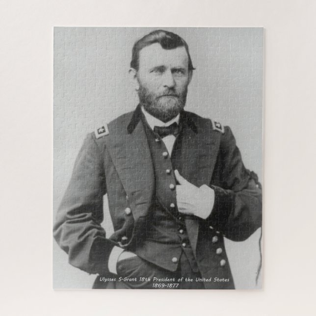 Ulysses S. Grant  18th President of America. Jigsaw Puzzle (Vertical)