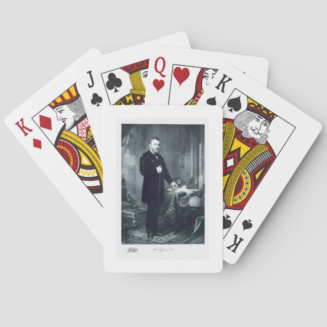 Ulysses S. Grant, 18th President of the United Sta Playing Cards (Back)