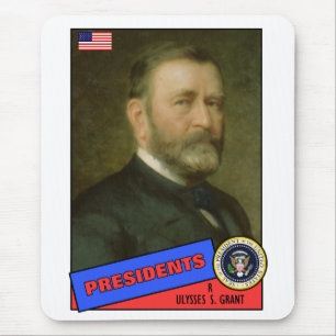 Ulysses S. Grant Baseball Card Mouse Pad