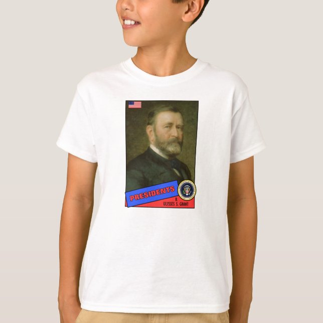 Ulysses S. Grant Baseball Card T-Shirt (Front)