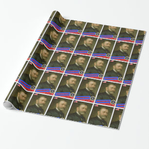 Ulysses S. Grant Baseball Card Wrapping Paper