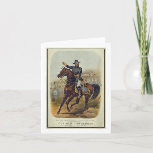 Ulysses S. Grant On Horseback  Card