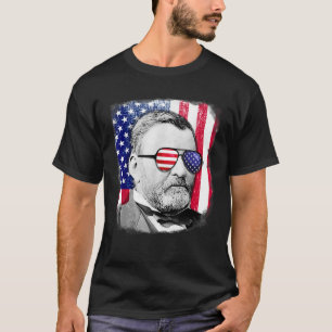 Ulysses S Grant US flag  4th of July T-Shirt