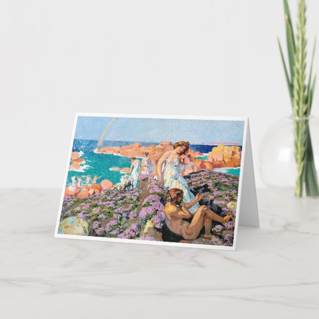 Ulysses with Calypso, Maurice Denis Card (Front)