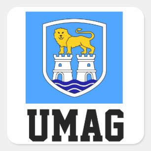 Umag, Croatia Square Sticker