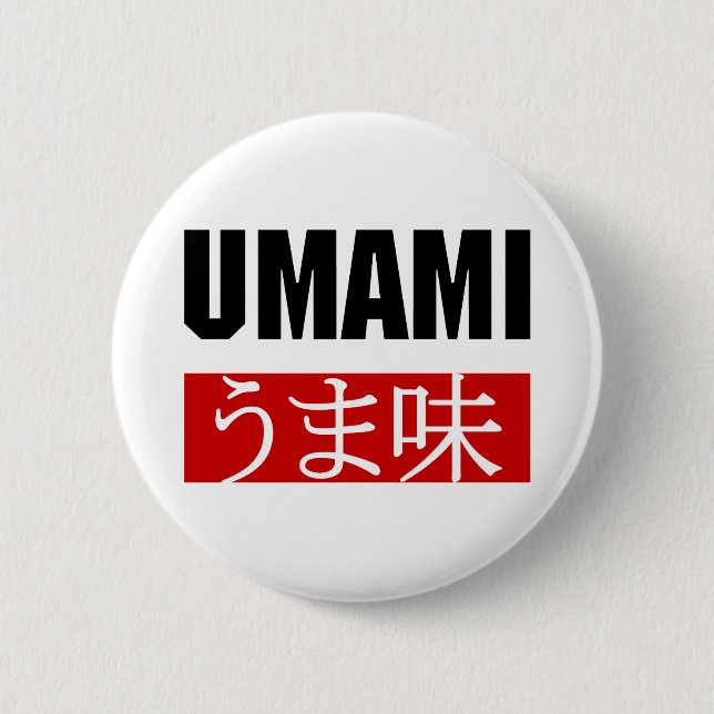 UMAMI うま味 6 CM ROUND BADGE (Front)