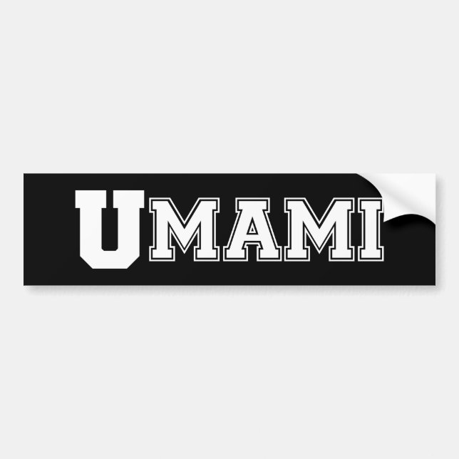 UMAMI COLLEGE BUMPER STICKER (Front)
