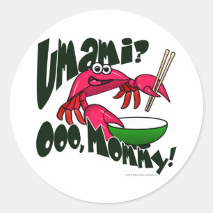 Umami Crab Classic Round Sticker