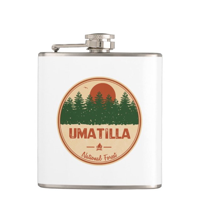 Umatilla National Forest Hip Flask (Front)
